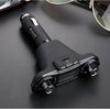 Dual-head Car Bluetooth Mp3 Dual-knobs, Cool Lights, Large-screen Display