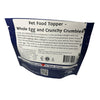 Pet Food Toppers - Whole Quail Egg and Crunchy Quail Meat Crumbles