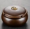 Retro Creative Ceramic Large Ashtray Office Smoke Cup Car Windproof And Fly Ash
