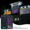 Smart LED RGB Curtain String Lights Bluetooth APP Control Christmas Fairy Light Garland DIY Picture Display Party Wedding Decor