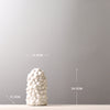 Decoration White Ceramic Vase Creative Personality Drum Bag Hollow Decoration Furnishings