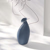 Blue Nordic Mediterranean Dry Flower Vase Living Room Simple Ceramic Creative Decoration Table Flower