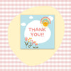 50 PcsPack Square Simple Thank-you Card Coated Paper Business Cards