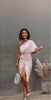New beautiful golden Summer  off shoulder Floral Print Slit Dress
