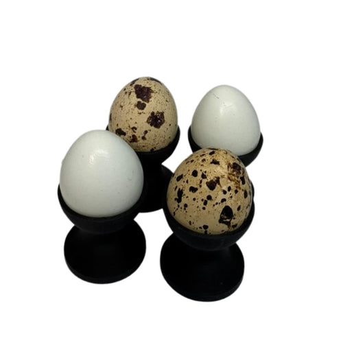 Mini Egg Cup Set, Quail Egg Holders, Set of 4
