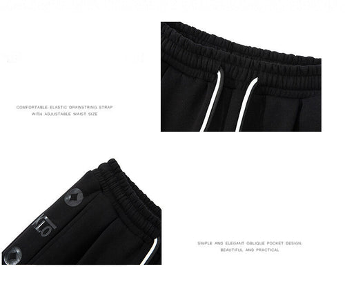 Fleece Men's Sweatpants Fashion Plus Size Sports