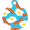Bacon and Eggs HD Dog ID Tag