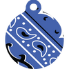 Bandana Blue HD Dog ID Tag