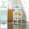 360 Degree Rotating Kitchen Multifunctional Round Vegetable Shelf