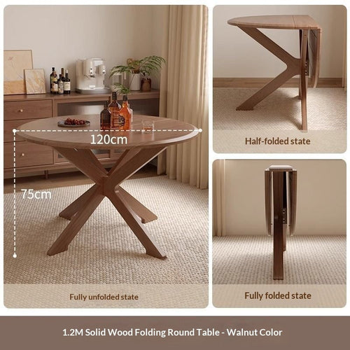 Foldable Chinese-style Dining Table For Small Homes