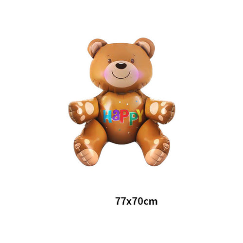 Big Bear Foil Balloon Large Size Love Heart Wedding