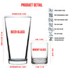 0% Irish 100% Drunk  Beer Glass | St. Patrick's Day Print Whisky Glasses, St Patrick's Day Glass 681903