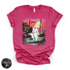 Ghost Sunset Tee | Retro Halloween Ghost Graphic T-Shirt