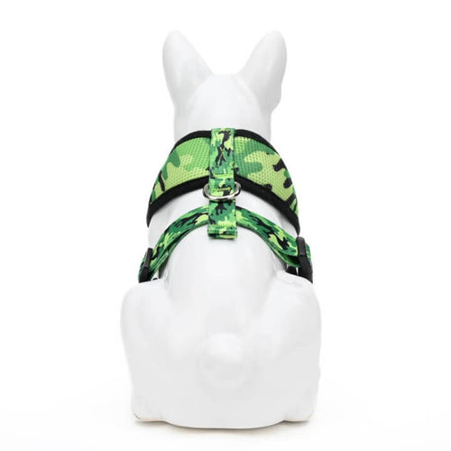 EcoBark Camo Dog Harness - Over-the-Head Dog Vest Halter for Small to Medium Dogs and Puppies