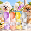 Cat-Ear Portable Pet Water Bottle with Food Cup