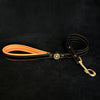 ''Bijou'' leather lead orange by Bestia