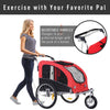 Pet Dog Bicycle Trailer Jogger with Suspension
