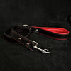 Black soft leather dog leash by Bestia