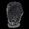 Black Sparkling Chalcedony Geode Natural Mineral Specimen  # B 4629
