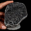 Black Sparkling Chalcedony Geode Natural Mineral Specimen  # B 4629