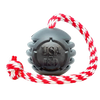 USA-K9 Magnum Black Stars and Stripes Ultra-Durable  Rubber Chew Toy, Reward Toy, Tug Toy, and Retrieving Toy - Black