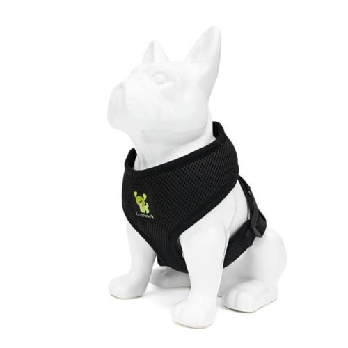 EcoBark Black Dog Harness - Over-the-Head Dog Vest Halter Dog for Small to Medium Dogs and Puppies