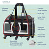 Bone Cruiser Pet Carrier with Removable Wheels and Telescopic Handle