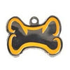 Orange Bone Dog ID Tag - With Engraving