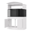 Display Model | 215g Seamless Glass Bowfront Reef-Ready Aquarium Set in Abyss Black