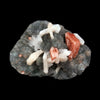 Brown Heulandite Crystals With Stilbite on MM Quartz Natural Minerals Specimen # B 1529