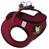 EcoBark Step In Dog Harness - XXXS to Small Breeds- Reflective Soft Mesh Harness for Teacup, Small Dogs and Puppies / Burgundy