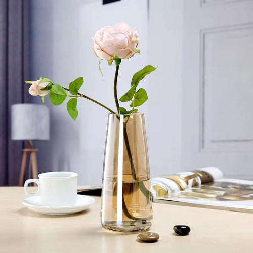 Simple Transparent Aurora Colorful Glass Vase