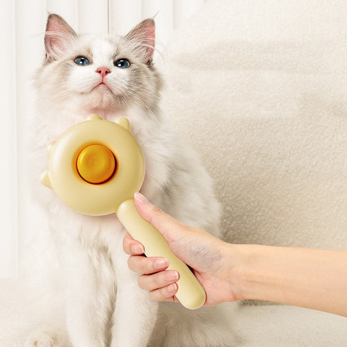 Cat Comb Massager One Tap Fur Punch Out Feature