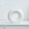 Nordic Style Simple Ceramic Vase Semicircle Creative Flower Device
