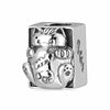 S925 Sterling Silver Beaded Toilet Bath Box Decadent Cat Bracelet Diy Accessories Beads