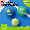 Printed Tennis Ball Pet Toy