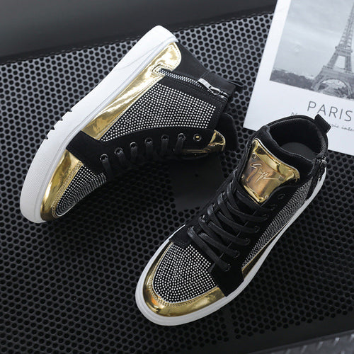 Europe Station Autumn And Winter S Tide High Top Board Shoes