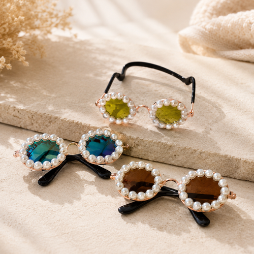 Pearl Round Pet Sunglasses for Dogs and Cats