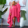 Plus Size Blouse Irregular Batwing Sleeve Dress