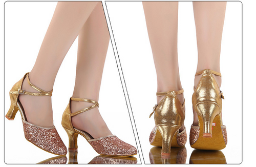 Women High Heeled Modern Latin Dance Shoes