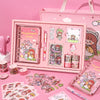 Hand Account Book Gift Box Set Cute Girl Heart Notebook