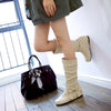 Plus Size Women's Boots Size 44 Flat Inner Height Increase