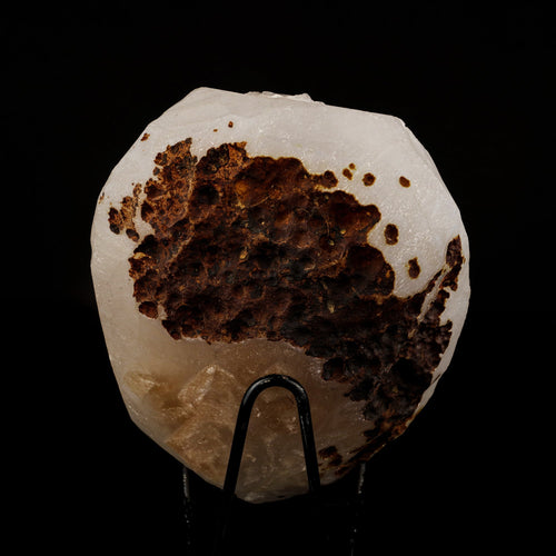 Calcite Crystals on Sparkling MM Quartz Stalactite Natural Mineral Specimen # B 6153