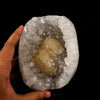 Calcite Crystals on Sparkling MM Quartz Stalactite Natural Mineral Specimen # B 6153