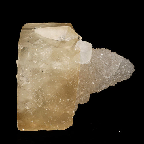 Calcite Cube with MM Quartz Natural Mineral Specimen # B 6237