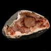 Calcite Cube with stilbite inside Chalcedony Geode Natural Mineral Specimen # B 5894