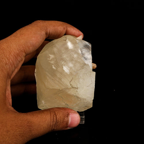 Calcite Cube with Stilbite Natural Mineral Specimen # B 6545