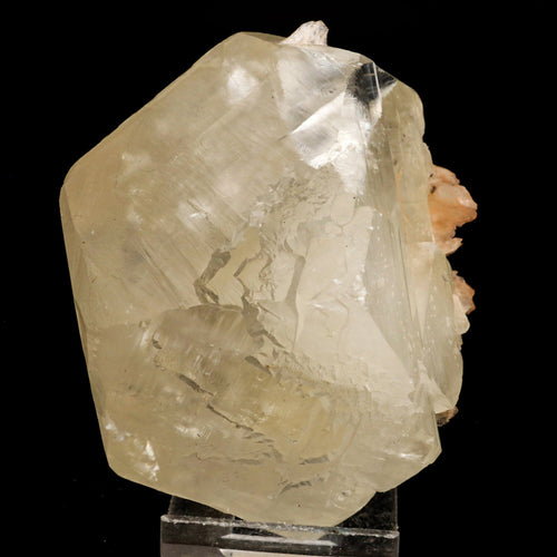 Calcite Cube with Stilbite Natural Mineral Specimen # B 6545