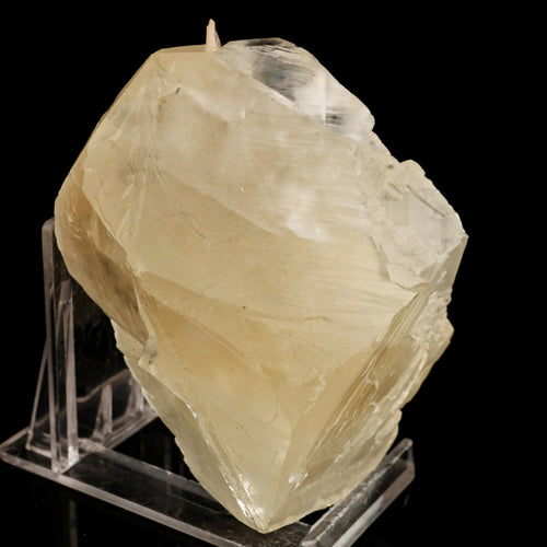 Calcite Cube with Stilbite Natural Mineral Specimen # B 6545