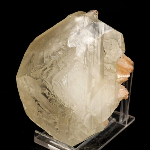 Calcite Cube with Stilbite Natural Mineral Specimen # B 6545
